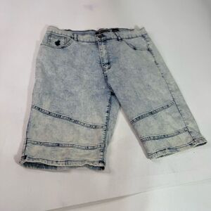 Rocawear Jean Shorts Mens W38 Blue Acid Light Wash Orignal Denim 90s Y2K Hip Hop